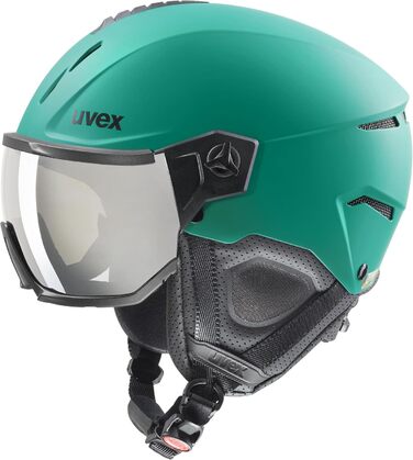 Лижний шолом uvex Instinct Visor з візором для жінок і чоловіків, регулювання розміру, червоний-чорний матовий, 59-61 см