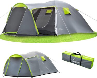 Намет Campela Tropical для 3-4 осіб, водонепроникний, з клеєними швами, CA0013 Green