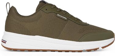 Чоловічі кросівки Tommy Hilfiger Runner Lightweight Modern Knit, темно-зелені (Army Green), розмір 40 EU