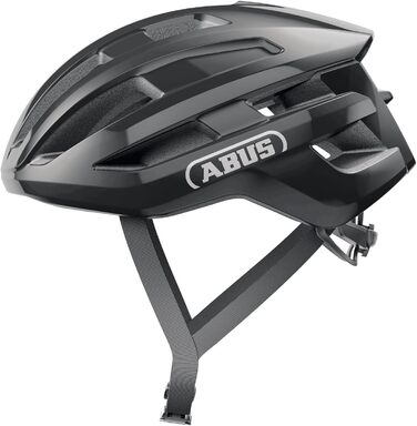 ABUS PowerDome – легкий велосипедний шолом з аеродинамікою та вентиляцією, чорний, M (54-58 см), для чоловіків і жінок, зроблено в Італії