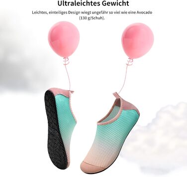 Водні черевики WateLves для жінок, чоловіків та дітей. Швидка сушка, аквашузи, пляжні черевики (рожевий, зелений, 36/37 EU)