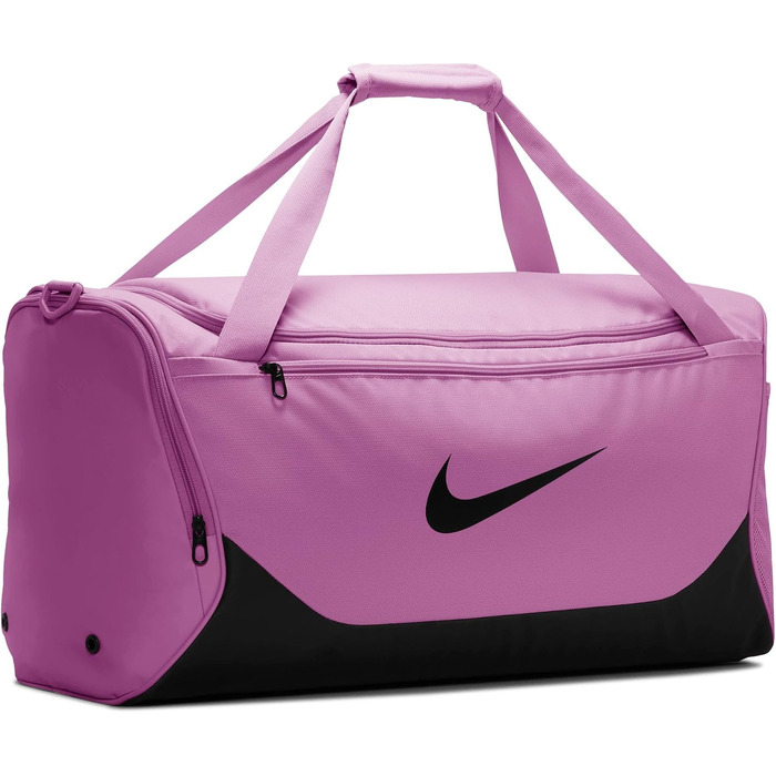 Спортивна сумка Nike Brasilia M - X Duffel для чоловіків, Світло-малиновий/Чорний/Білий