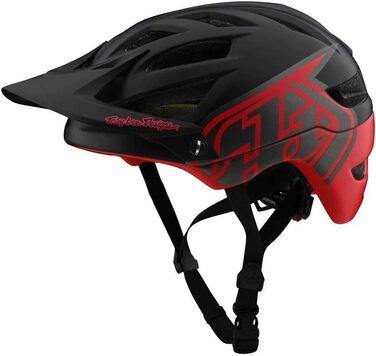 Велошолом Troy Lee Designs A1 MIPS червоний/чорний, захисний шолом для велосипеда