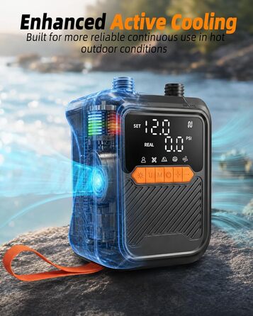 Електричний насос для SUP дошки 20 PSI з адаптером 12V для авто, каяка, човна, надувного басейну та намету