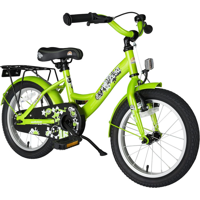 Дитяче велосипед BIKESTAR 16 дюймів для дівчаток та хлопчиків 4-5 років | Класичний дизайн | Без ризику тестування
