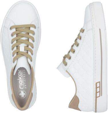 Кросівки жіночі Rieker L88W2 білі, низькі, 39 EU - зручне взуття для міста