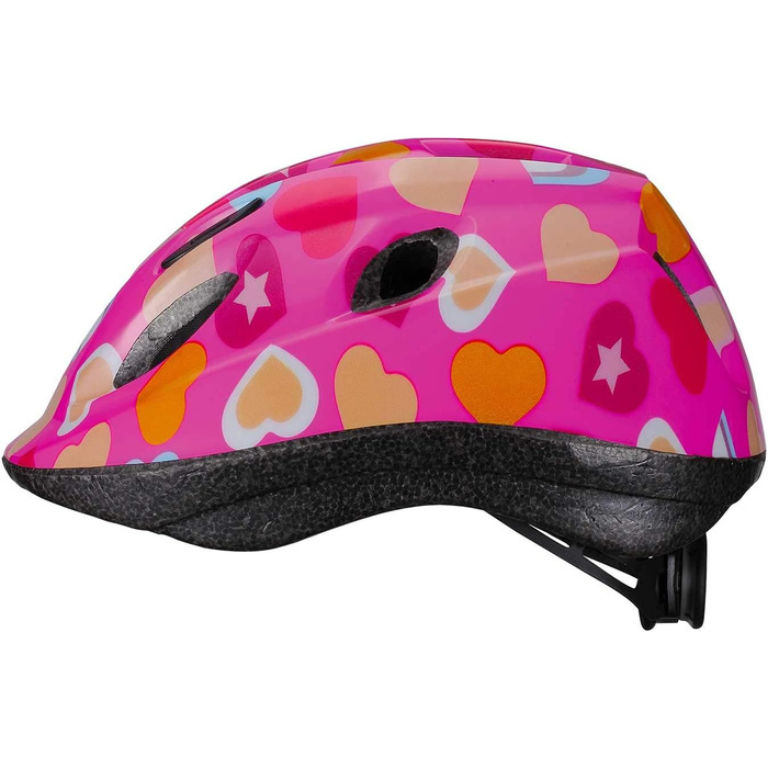 Дитячий велосипедний шолом BBB Cycling Boogy Heart для хлопчиків і дівчаток, захист для катання на велосипеді, скейтборді, самокаті, розмір M (52-56 см), унісекс