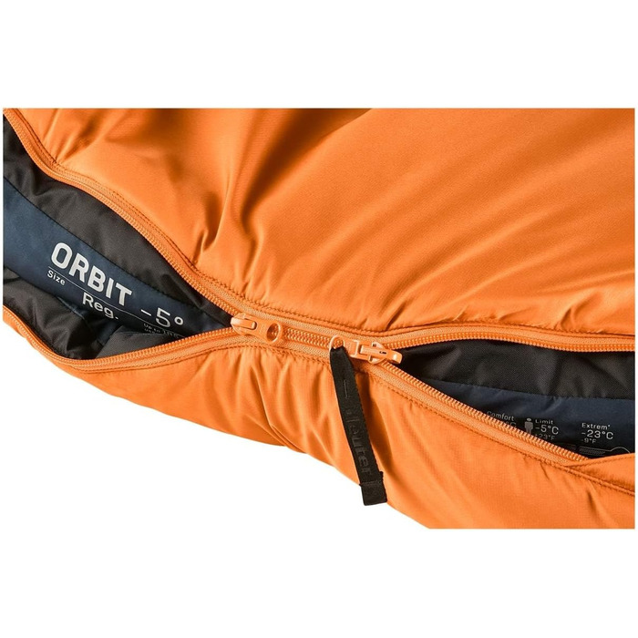 Спальний мішок Deuter Orbit -5° з матеріалу Kunstfaser, Zip left