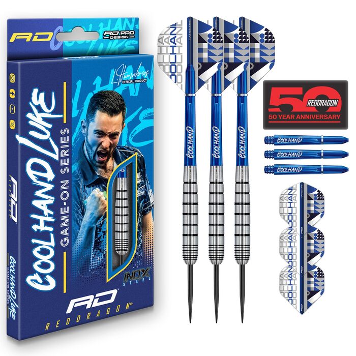 Дарти RED DRAGON Game On Professional Player Series Stahlspitze (Сталеві наконечники) - Комплект для гри з дротиками Coolhand