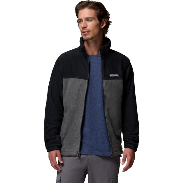 Чоловіча флісова куртка Columbia Steens Mountain Full Zip 2.0 на блискавці, чорна (Black/Grill), розмір L