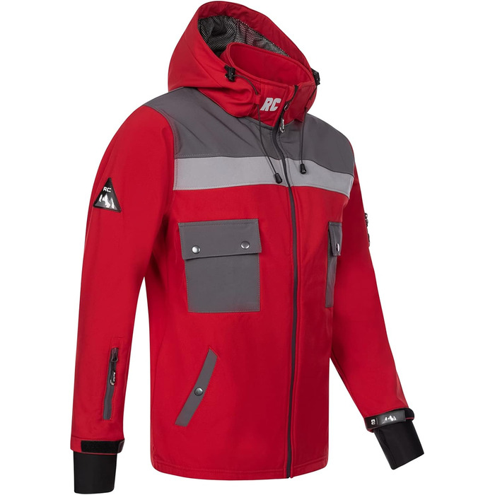 Чоловіча софтшеллова куртка Rock Creek H-292 (M, Червона) для активного відпочинку