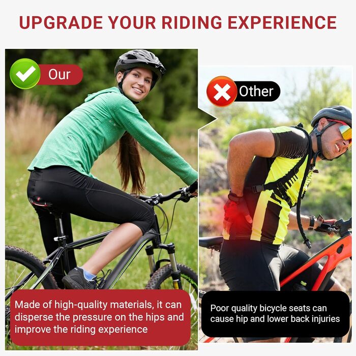 Зручний велосипедний сідло Dellyy для жінок та чоловіків: Trekking, E-Bike, MTB, шосе, Citybike