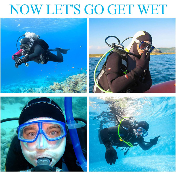 QKURT Теплі рукавички для дайвінгу з неопрену 3 мм - рукавички для дайвінгу, серфінгу, каякінгу, снорклінгу, вітрильного спорту та катання на човні для дорослих