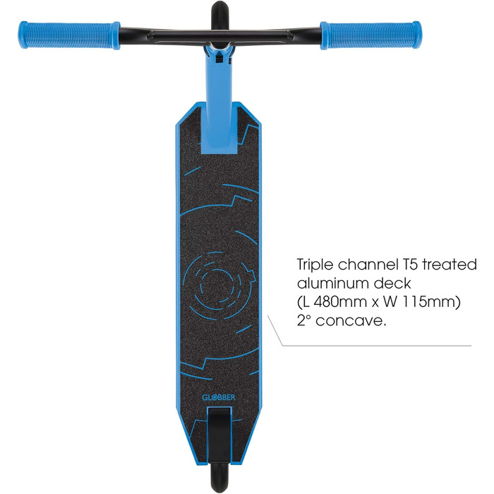 Трюковий самокат Globber GS 540 для підлітків, унісекс, синій