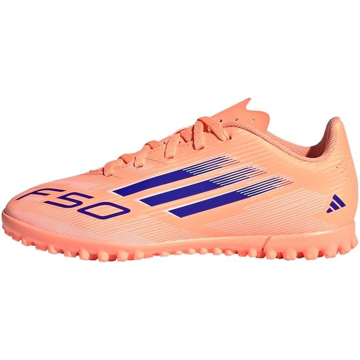 Дитячі футбольні бутси adidas F50 Club Turf - унісекс (38 2/3 EU, помаранчевий, синій, білий)