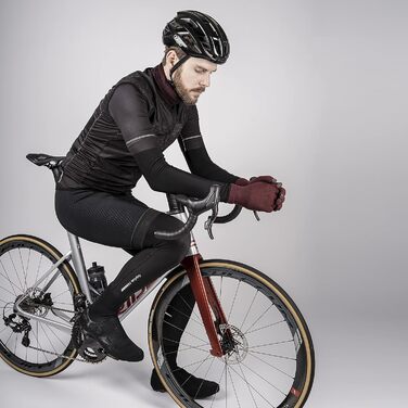 Велосипедні рукавички GripGrab Primavera 2 Merino з термоматеріалом та сенсорним екраном, XL/XXL, темно-червоні