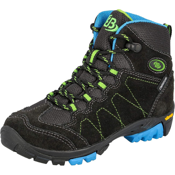 Черевики трекінгові та похідні для дітей Brütting Bergen Unisex, 37 EU, сірий, синій, лимонний