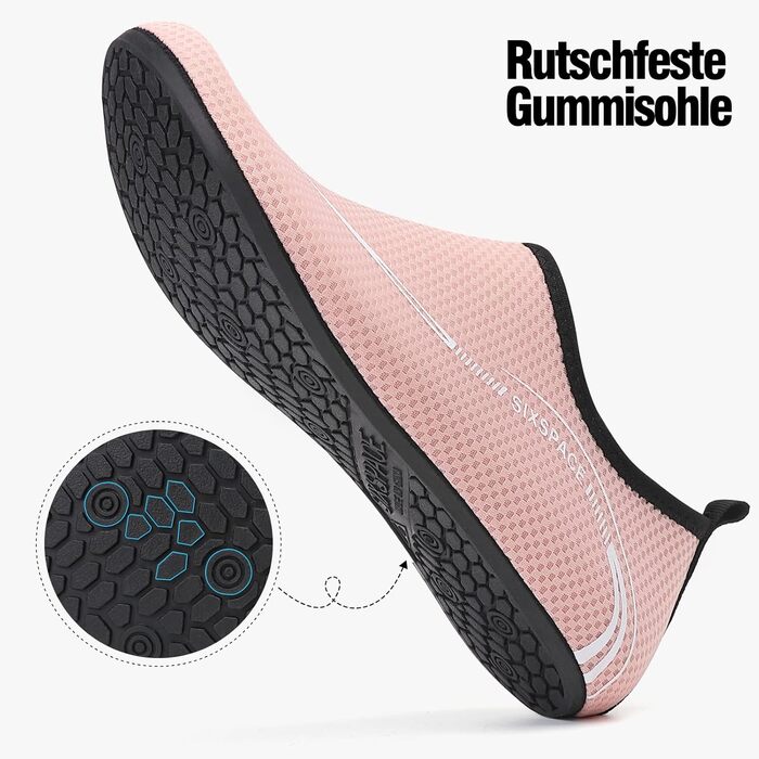 Шкарпетки для плавання та водних видів спорту Sixspace: дихаючі, швидковисихаючі, для чоловіків та жінок, розміри 34-47