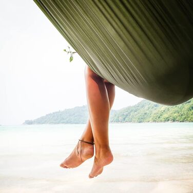 Гамак з москітною сіткою та тентом, Outdoor гамак, вантажопідйомність 300 кг, набір для кемпінгу, подорожей, біваку, ультралегкий комплект 275x140 см