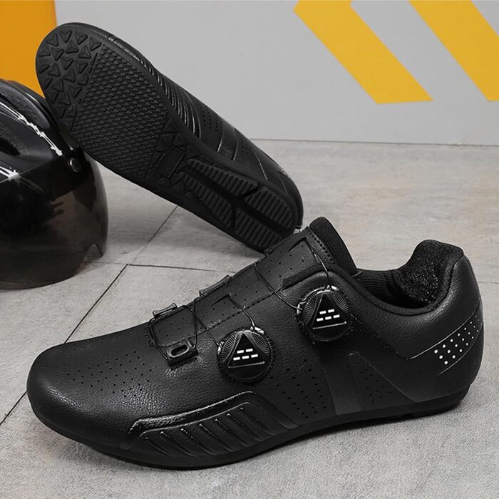 Велосипедні шкарпетки для чоловіків з гумовою підошвою. Дихаючі шосейні та MTB велосипеди, спортивні шкарпетки з нековзкою підошвою, чорний, 46 EU