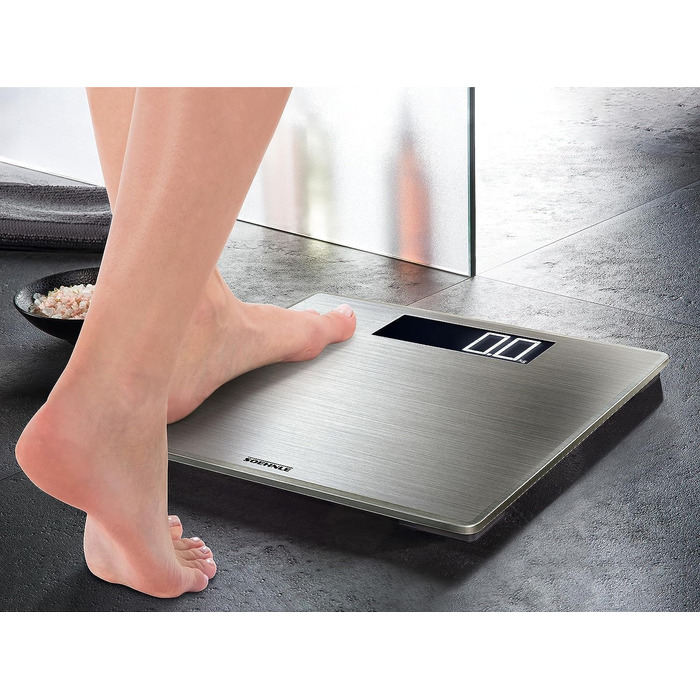 Ваги підлогові Soehnle Style Sense Safe 300, цифрові, нержавіюча сталь, до 300 кг, з великим LCD-дисплеєм