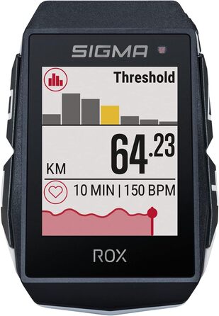 Велокомп'ютер SIGMA Sport ROX 11.1 EVO GPS з датчиками швидкості, пульсу та каденсу, бездротовий, навігація, чорний, універсальний розмір