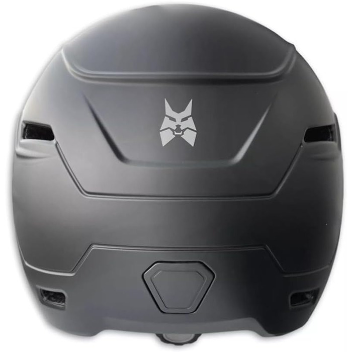 Велошолом Lynx Helm NTA 8776 з візором, матовий чорний, полікарбонат, для велосипеда та мопеда