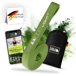 Набір еластичних стрічок для фітнесу Wild Instincts (5 шт.) з ручками та фіксатором для дверей (Light+)