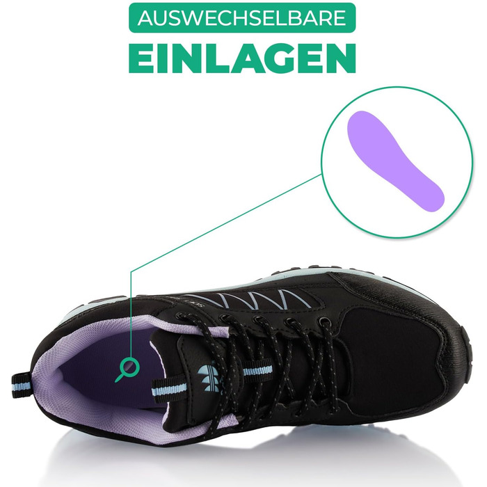 Черевики для туризму та трекінгу Softshell, жіночі та чоловічі, чорно-білі (39 EU)