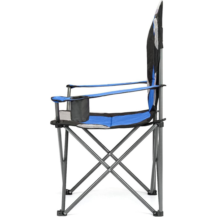 Крісла для кемпінгу Hyfive, розкладні, з підлокітниками, сині