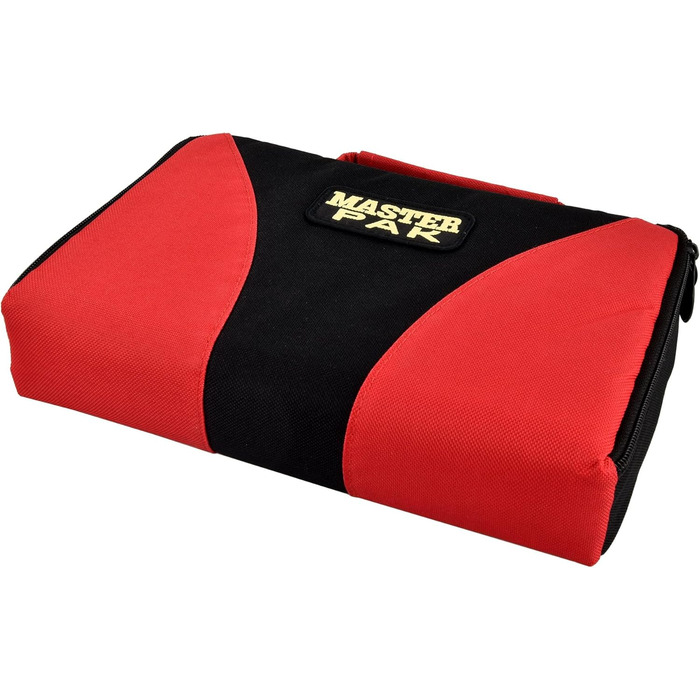 Кейс для дартсу Karella Master Pak, чорний-червоний, зберігання до 3 комплектів дротиків та аксесуарів, універсальна сумка для дартсу