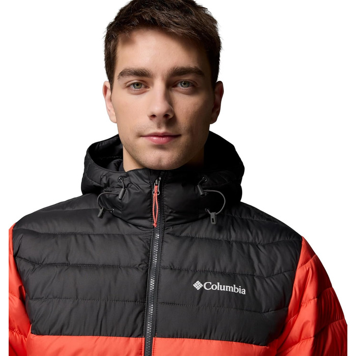 Чоловіча куртка з капюшоном Columbia Powder Lite (Zing, Shark, L)