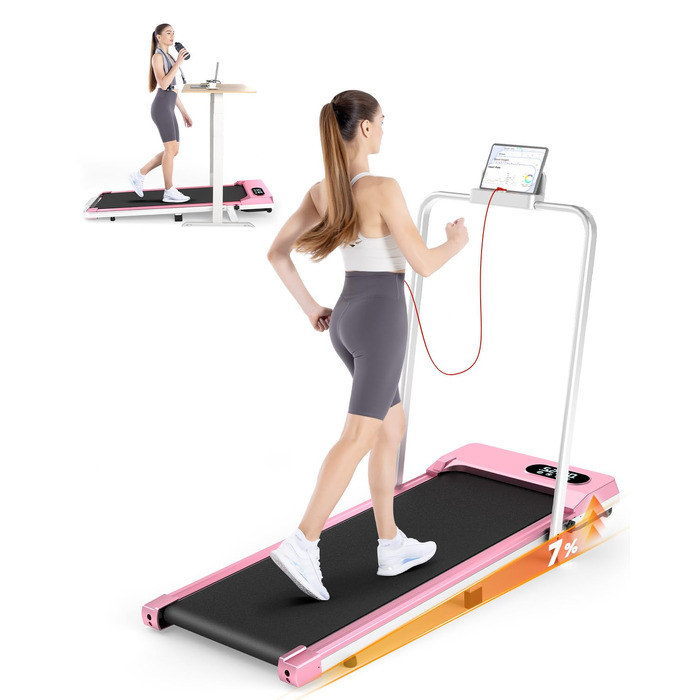 Складана бігова доріжка Dskeuzeew Walking Pad з функцією нахилу для дому