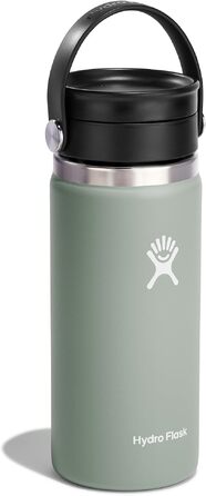 Термос Hydro Flask 473 мл з вакуумною ізоляцією зі сталі нержавіюючої, герметична кришка Flex Sip, для кави та напоїв, колір Agave