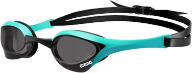 Окуляри для плавання ARENA Cobra Ultra Swipe, антивідблискові, унісекс, полікарбонат, димчасті/бірюзові, для змагань