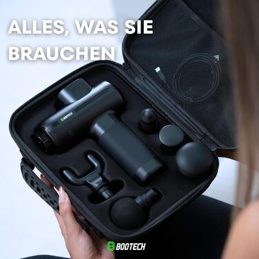 Професійний масажер для м'язів BG-Core: тиснення 10 мм, 5 насадок, 5 швидкостей, для спорту та зняття болю