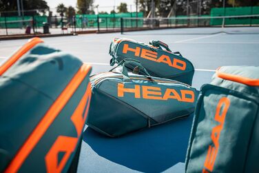 Сумка для ракеток HEAD Pro, тенісна, унісекс, L, бірюзова/помаранчева