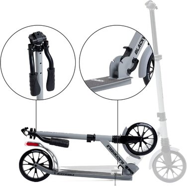 Самокат міський BLACKWHEELS Zoom City-Scooter 200мм, алюмінієвий, складний, з амортизатором, регульований кермо, бежевий