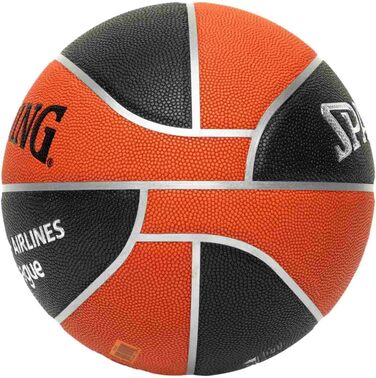 Баскетбольний м'яч Spalding 77101Z, розмір 7, чорний/помаранчевий