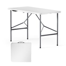 Складний кемпінговий стіл Wiltec 122x60x75 см з ручкою для перенесення - для пікніка, саду, вечірок