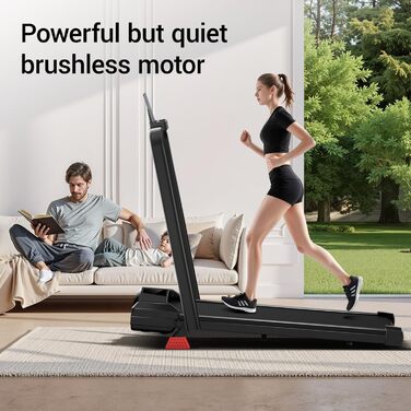 Біговий тренажер для дому складний, 12 км/год, з нахилом 15%, Walking Pad, максимальне навантаження 136 кг