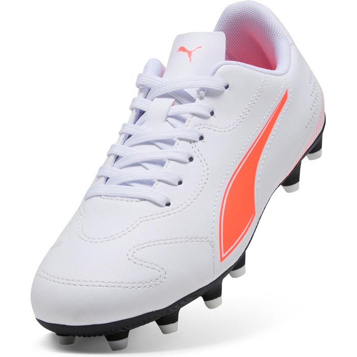 Дитячі футбольні бутси PUMA Vitoria II FG/AG Jr для футболу, 32 EU, білий/червоний