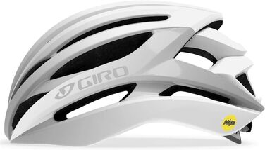 Велошолом Giro Syntax MIPS для дорослих, унісекс, M (55-59 см), матовий біло-сріблястий, для шосейного велосипеда
