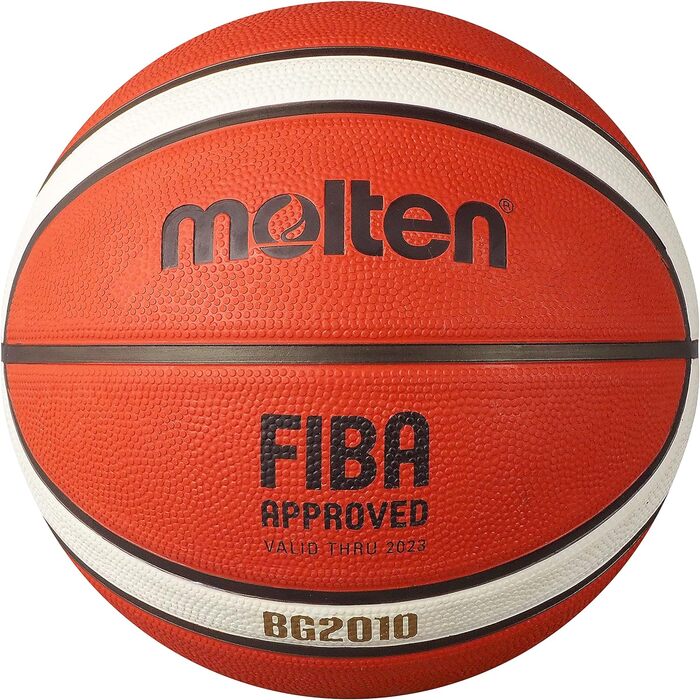 Баскетбольний м'яч Molten BG2010 для залу і вулиці, FIBA, преміум гума, розмір 7, глибокі канали