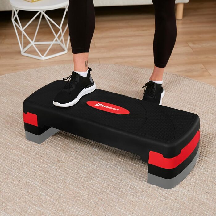 Аеробний степ-платформа Hop-Sport HS-PP033AS для дому, 3-рівнева, антиковзка, до 350 кг