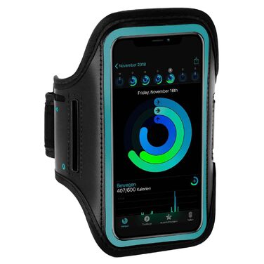 Спортивне браслет-чохол ONEFLOW для бігу та фітнесу Samsung Galaxy A57 5G, водонепроникний, блакитно-чорний