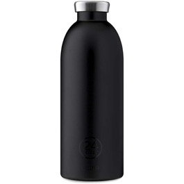 Термобутилка 24Bottles Clima 0,85 л, чорна Smoking, сталева