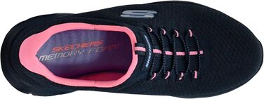 Кросівки Skechers Summits Simply Special для жінок (37.5 EU, широка колодка, темно-синій, рожевий)