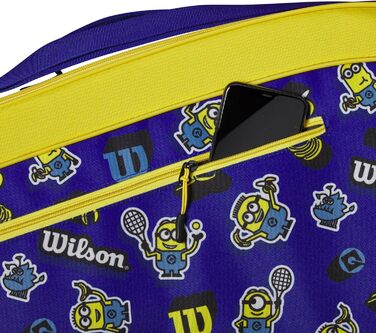 Тенісна сумка Wilson Minions 3.0, синьо-жовта, для ракеток