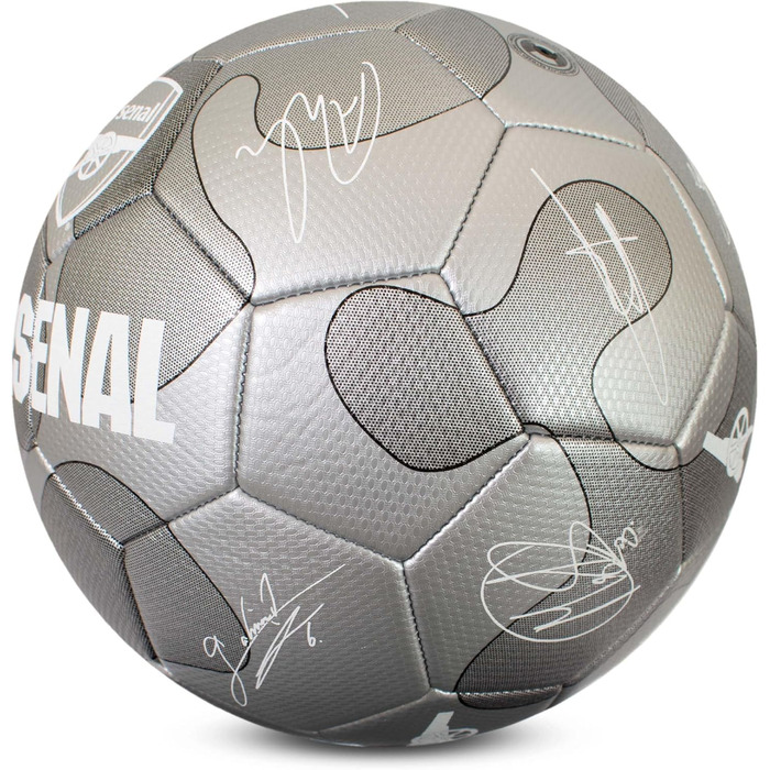 Офіційний футбольний м'яч Arsenal F.C. Silver Camo, розмір 5, для тренувань і матчів, колекційний, для дітей і дорослих